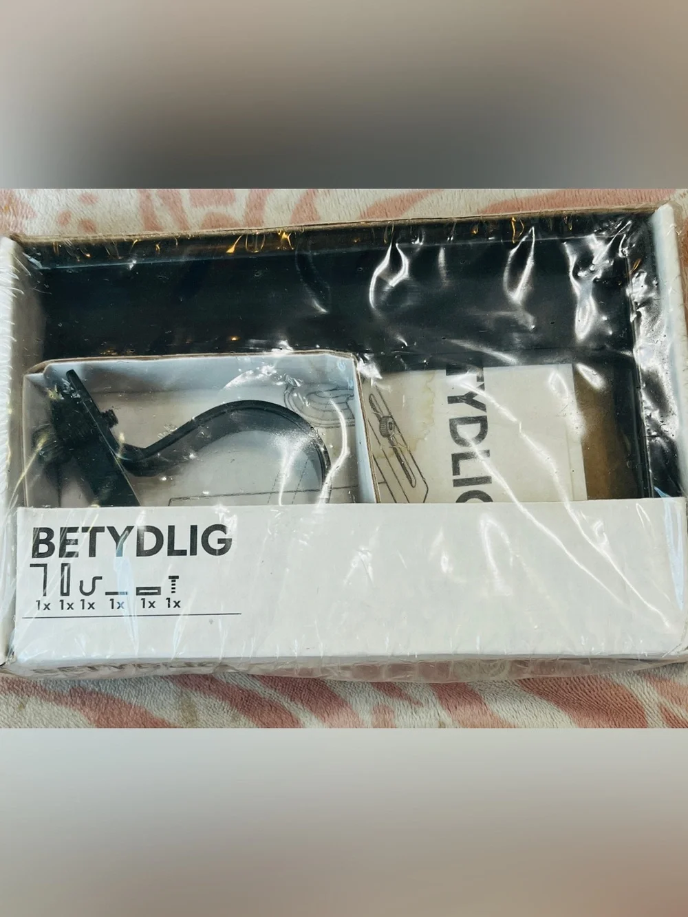 IKEA BETYDLIG Curtain Rod Wall/Ceiling Bracket 602.172.28 New